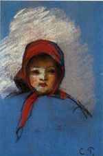 Писсарро Портрет Жанны Речел Мине 1872г