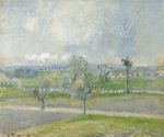 Камиль Писсарро Валермей близ Уазы в дождь 1881г