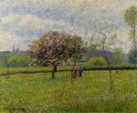 Писcарро Цветущая яблоня в Эраньи 1888г