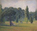 Писсарро Восход в саду Кью 1892г