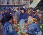 Писсарро Рынок в Жизор 1899г